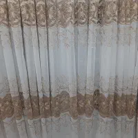 سه عدد پرده کتان