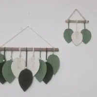 دیوارکوب برگ مکرومه