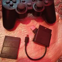 دسته بازی ومموری کارت ps2.