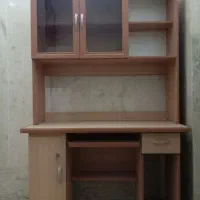 میز کامیپوتر و کتابخانه