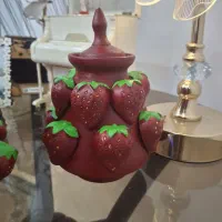 بانکه شکلات خوری (آجیل خوری) و گلدون توت فرنگی