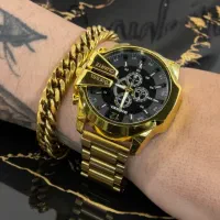 پکیج طلایی مردانه مدل Silvion/شیک و حرفه‌ای