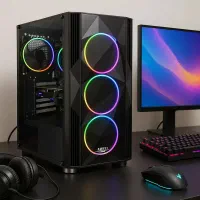 کیس گیمینگ i5 122400F VGA RX6600 8Gig