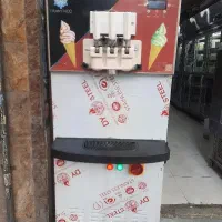 دستگاه بستنی قیفی لبه رنگی