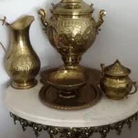 سماور زغالی سالم بدون استفاده