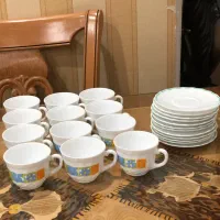 دو دست فنجان نعلبکی آرکوپال فرانسه