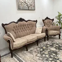 مبل سلطنتی 9 نفره چوب راش درحدنو