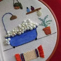 گلدوزی|صنایع دستی و سایر لوازم تزئینی|مریوان, |دیوار