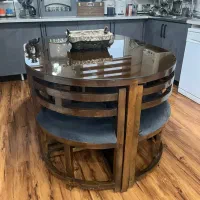 میز ناهارخوری شش نفره کم جا + بوفه