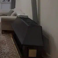 بخاری شومینه ای قهوه ای سالم