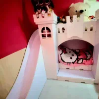 سرویس خواب دخترانه با کمد و سرسره