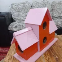 لانه پرنده ی چوبی طرح خانه