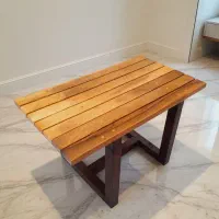 میز جلومبلی چوبی روستیک
