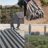 بولارد و مانع بتنی، نرده بتنی، پایه فنس بتنی باغی