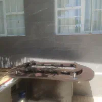 میز شش نفره همراه شیشه