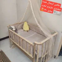 تخت کنارمادر سایز بزرگ و کوچک
