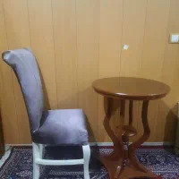 میز صندلی تک نفره  تمام چوب خالص