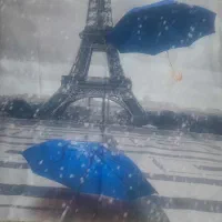 ۲ عدد پرده پانچی پسرانه برج ایفل