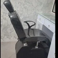 صندلی آرایشگاه استادسالن مطب سطل زباله استیل پرده