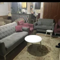 مبل چستر۷نفرمیز غذاخوری  ست با مبلا  چک ۴ماه