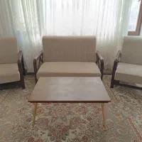 مبل راحتی با دسته آمریکایی چوب راش