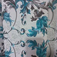 پرده حریر با راف پارچه ضخیم