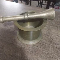 هاونگ برنجی قدیمی سالم وتمیزوزن4/۵