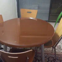 سرویس نهار خوری ۴ نفره چوبی