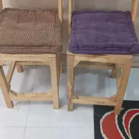 صندلی چوبی دو عدد