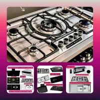 پک گازتوکار رومیزی استیل هود سینک سرامیکی کن X4672