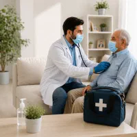 ویزیت در منزل توسط پزشک، سرم‌تراپی و تزریقات