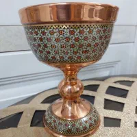 سنگاب مسی خاتم کاری مهردار نونو مناسب جهیزیه