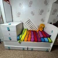 تخت کودک به همراه تشک