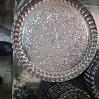 سینی استیل قطر۴۴ تعداد۴۵ عدد یکجا