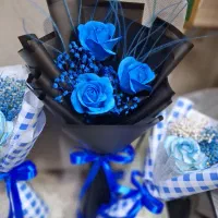 انواع دسته گل باکس گل مصنوعی وگلهای موندگار