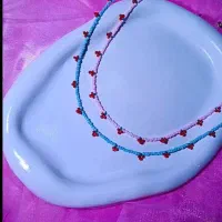 گردنبند تمشک با اتصالات رنگ ثابت