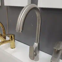 شیر ظرفشویی دنیل مدل عصایی کروم مات ضدخش