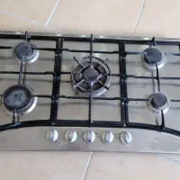 گاز ۵ شعله استیل ،سینک ظرفشویی دوقلو ا،نرده آهنی