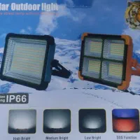 چراغ شارژی LED خورشیدی+پاور بانک