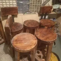 فروش صندلی چوب جنس روسی،ویترین کافی شاپ