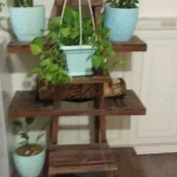 پایه گل چوبی