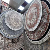 فرش گرد ماشینی ۱۰۰۰ شانه پشمی نادر تبریز