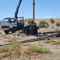 جرثقیل باز و بست چاه و لوله جابجایی ماشین