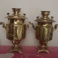 سماور زغالی وقلیان قدیمی و دریل روسی