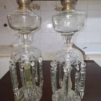 یک جفت چراغ نفتی قدیمی