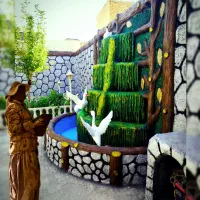 اجرای سیمان بری و محوطه سازی باغ و ویلا