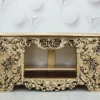 میز تلویزیون سلطنتی بسیار زیبا تمام چوب نو