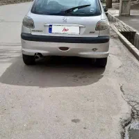 پژو 206 تیپ دو مدل 85 نقره ای