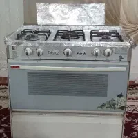 گاز پنج شعله طرح فر رنگ سفید