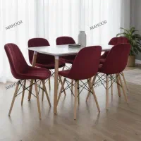 میز و صندلی کافه و رستوران طرح آریا پارچه‌ای